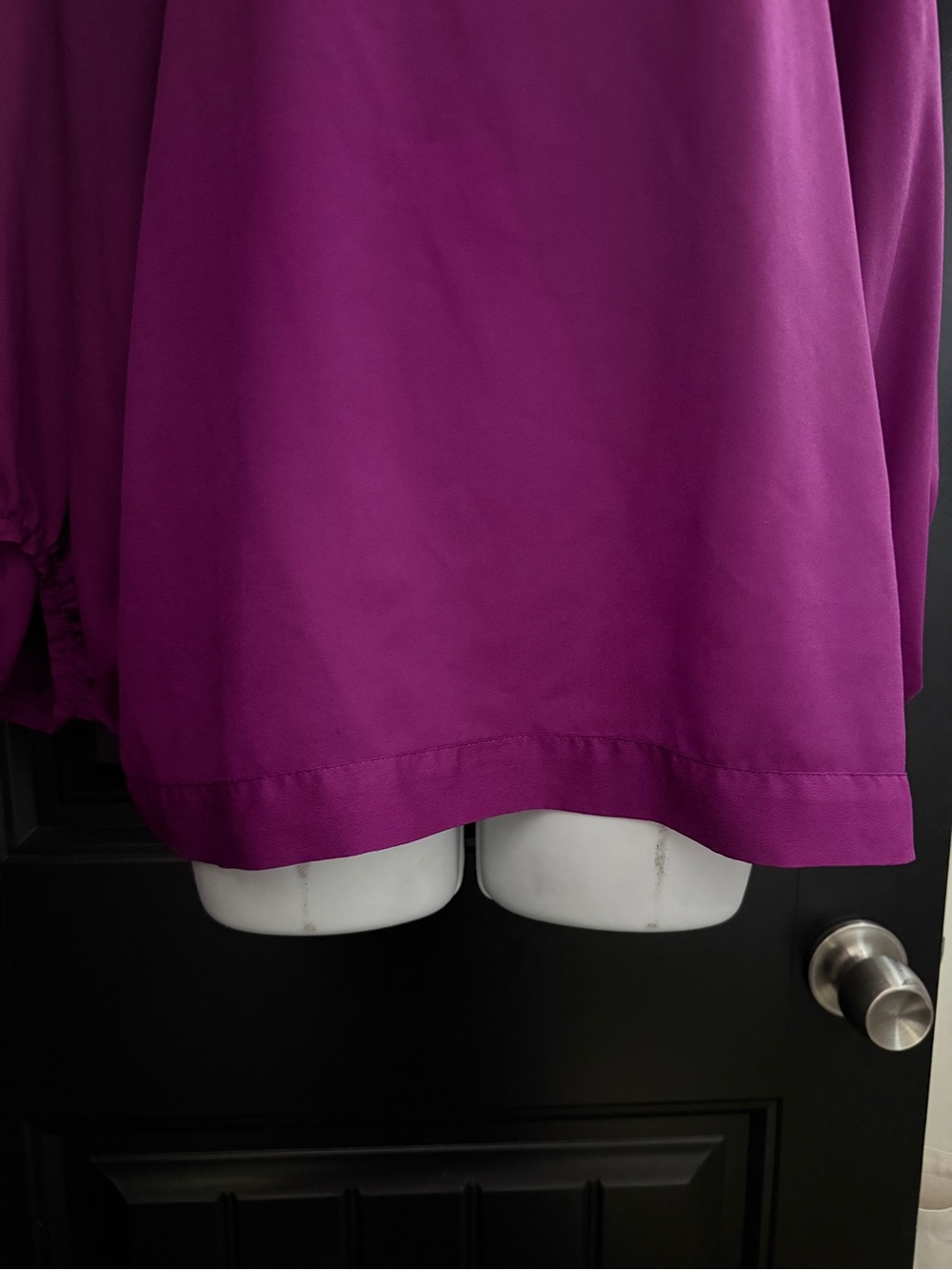 New York & Company Magenta Boatneck Blouse - Picture 2 of 8